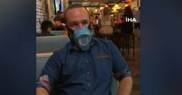 Yemek yerken bile çıkarılmayan “otomatik maske” üretildi