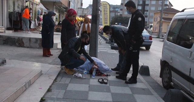 Yolda yürürken saldırıya uğradı