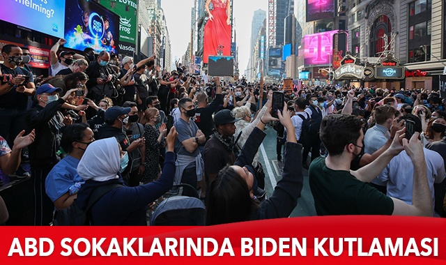 ABD'de halk Biden'ın zaferini kutluyor