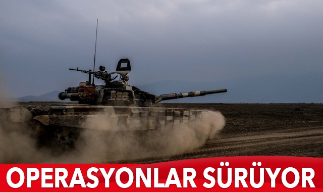 Azerbaycan ordusunun topraklarını kurtarmak için başlattığı operasyon sürüyor