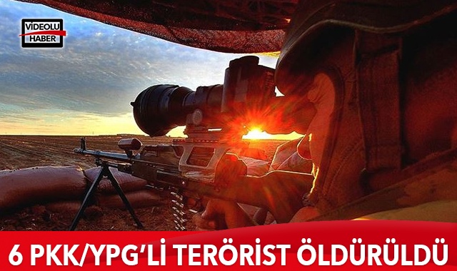 Barış Pınarı bölgesinde 6 PKK/YPG’li terörist öldürüldü