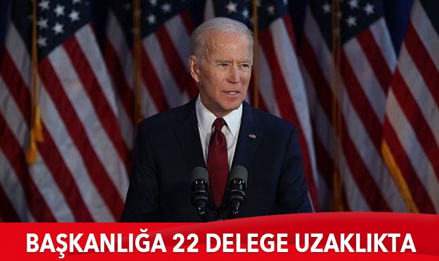 Biden başkanlığa 22 delege uzakta