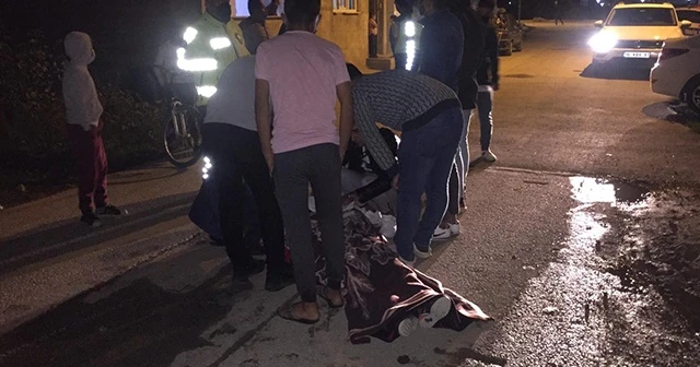 Bisikletten düşen genç ölümden döndü