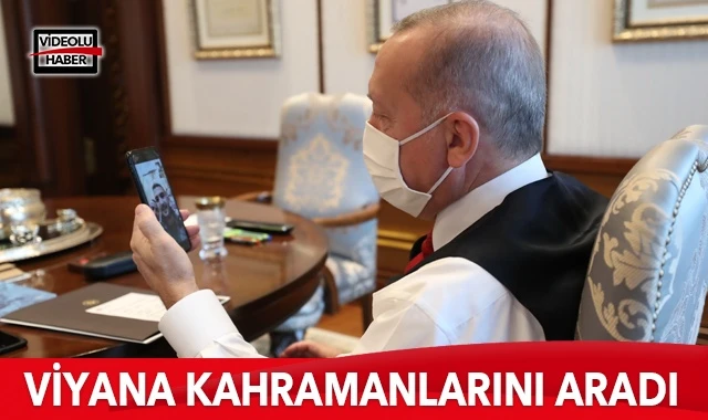 Cumhurbaşkanı Erdoğan Viyana kahramanları ile görüştü