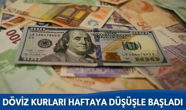 Döviz kurları haftaya düşüşle başladı