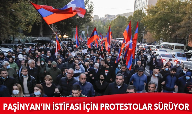 Ermenistan&#039;da Paşinyan&#039;ın istifası için protestolar sürüyor