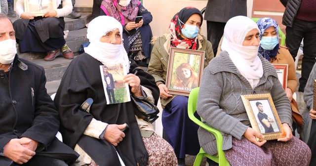 Evlatlarını HDP ve PKK’dan istemek için eylem yapanlara iki aile daha katıldı