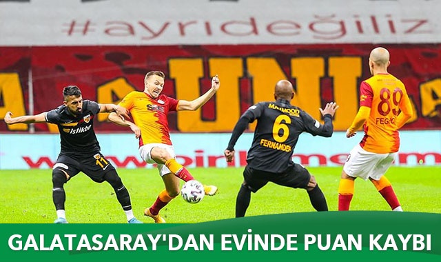 Galatasaray&#039;dan evinde puan kaybı