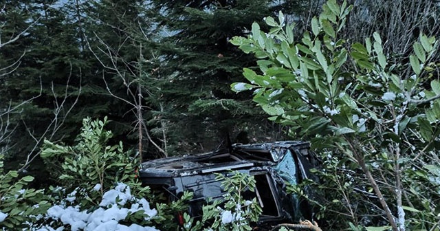 Giresun’da trafik kazası: 1 ölü, 2 yaralı