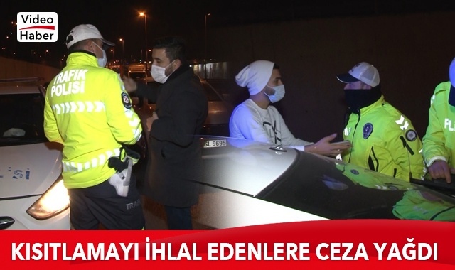 İstanbul&#039;da gece sokağa çıkma kısıtlamasını ihlal edenlere ceza yağdı