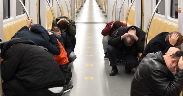 İstanbul metrosunda deprem tatbikatı