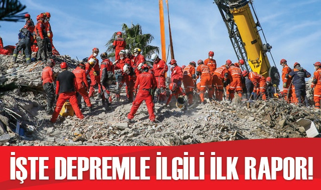 İşte depremle ilgili ilk rapor!