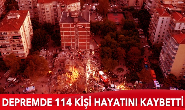 İzmir'deki depremde can kaybı 114'e yükseldi