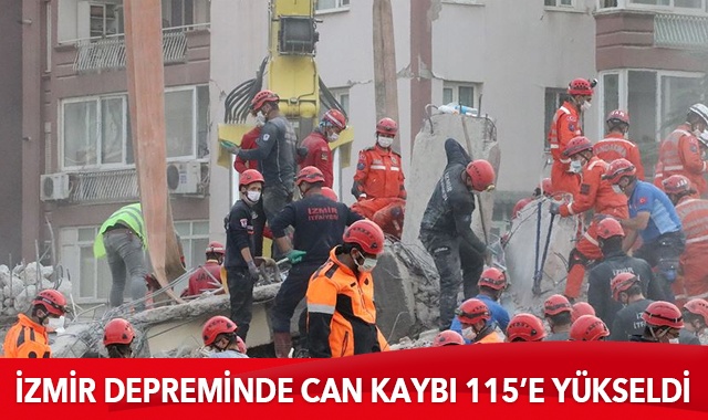 İzmir depreminde can kaybı 115&#039;e yükseldi