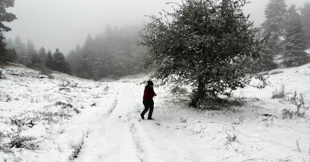 Karabük’te mevsimin ilk karı yağdı