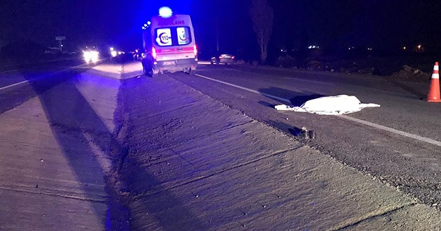 Karayoluna çıktı canından oldu