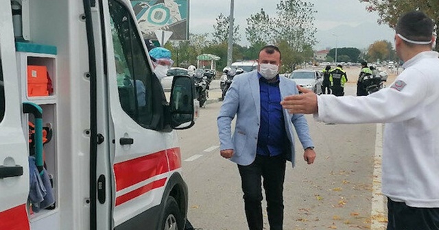 Koronavirüslü sürücü trafik kontrolünde yakalandı