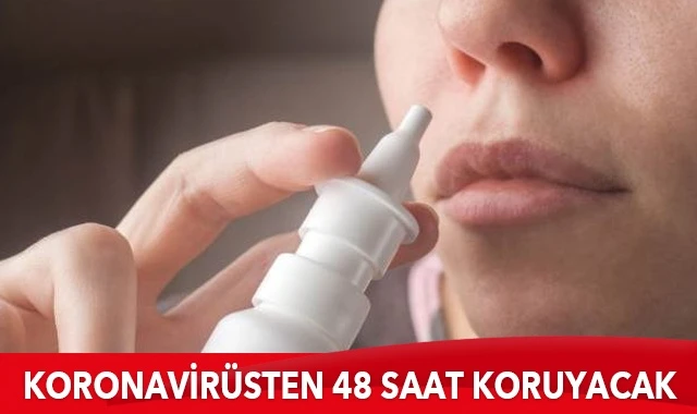 Koronavirüsten 48 saat koruyan burun spreyi üretildi: Seri üretimi başlıyor