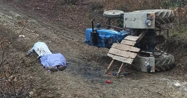 Mantar toplamaya gittikleri traktör devrildi: 2 ölü, 1 yaralı