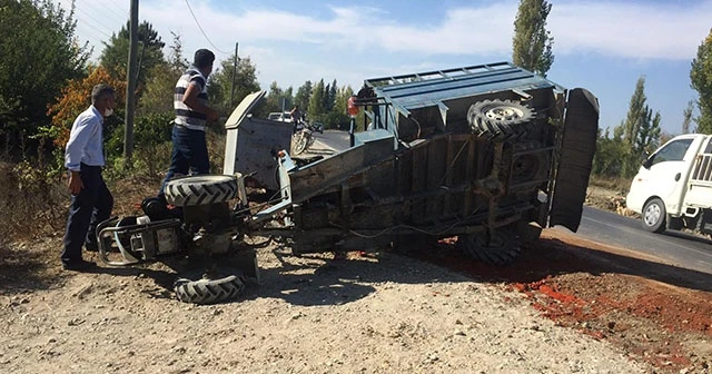 Mersin’de taktak motoru devrildi