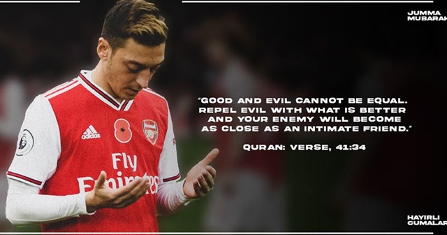 Mesut Özil&#039;den İslam karşıtlığını iyilikle etkisiz hale getirme çağrısı