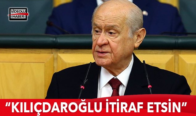 MHP Lideri Bahçeli: Kılıçdaroğlu hayreti bıraksın, haysiyetle itiraf etsin