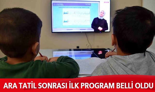 Milli Eğitim Bakanlığı ara tatil sonrası ilk haftanın programını paylaştı