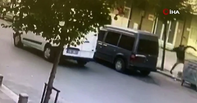 Pişkin hırsızlar, kendisini uyaran vatandaşa taş fırlattı