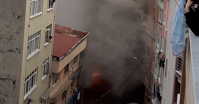 Samsun&#039;da yangında bir kişi hastanelik oldu