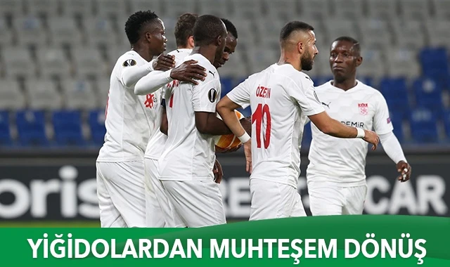 Sivasspor'dan muhteşem dönüş
