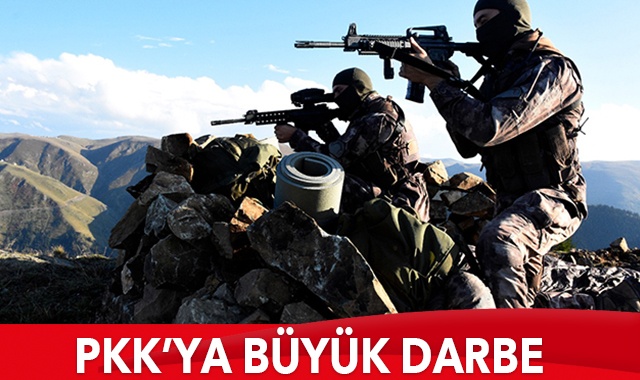 Terör örgütü PKK’ya Hakkari’de büyük darbe