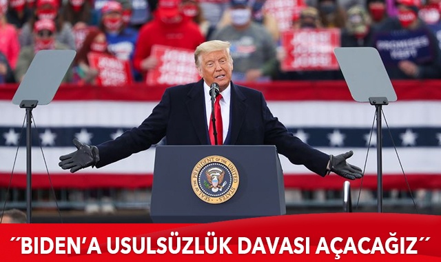 Trump: Biden&#039;a seçimlerde usulsüzlük nedeniyle dava açacağız