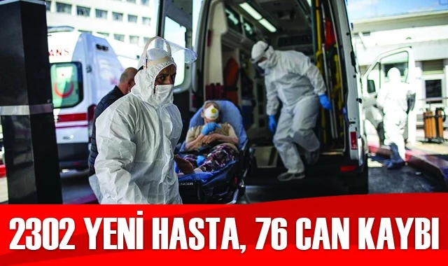 Türkiye’de koronavirüste son durum: 2302 yeni hasta, 76 can kaybı