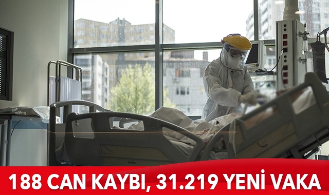 Türkiye’de koronavirüste son durum: 31.219 yeni vaka, 188 can kaybı