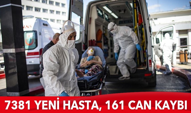 Türkiye’de koronavirüste son durum: 7381 yeni hasta, 161 can kaybı