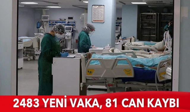 Türkiye’de son 24 saatte 2483 kişiye Kovid-19 hastalık tanısı konuldu, 81 kişi hayatını kaybetti