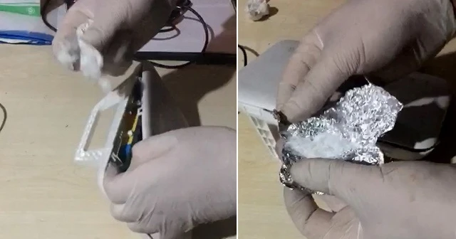 Uyuşturucuyu modemin içerisine sakladılar