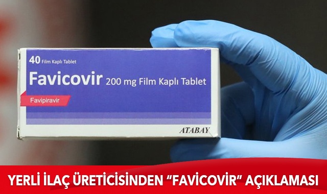 Yerli ilaç üreticisinden “Favicovir” açıklaması
