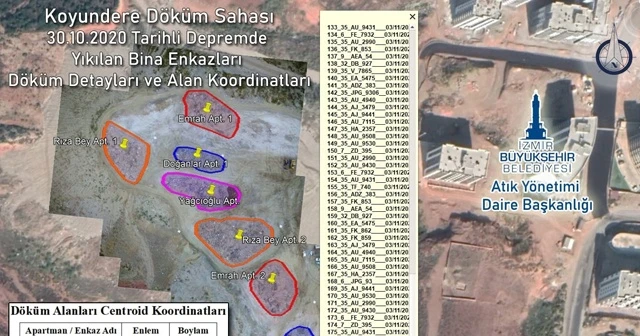 Yıkılan her bina için ayrı ayrı enkaz toplama alanı