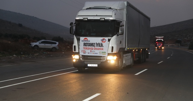 81 ilden yola çıkan yardım TIR’ları Suriye’de