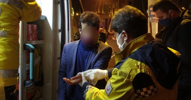 Bıçaklandığı ihbarında bulundu, gerçek bambaşka çıktı