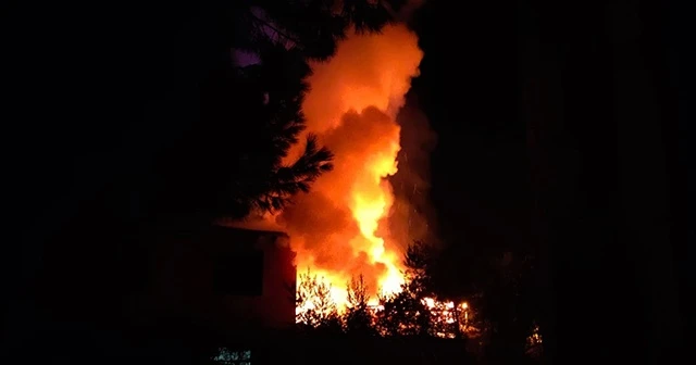 Bilecik'te hizmete başlayacak olan fırında yangın çıktı