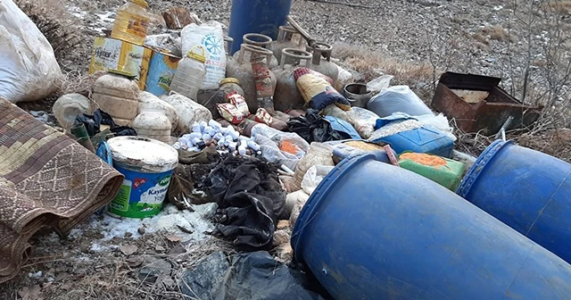 Bitlis’te patlayıcı yapımında kullanılan malzemeler ele geçirildi