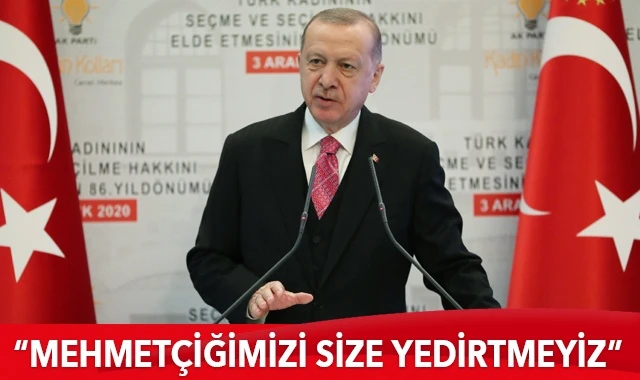 Cumhurbaşkanı Erdoğan: Mehmetçiğimizi size yedirtmeyiz