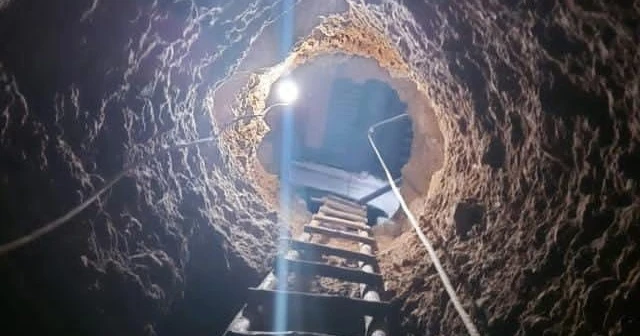 Define avcısı kendi evinde 12 metrelik tünel kazmış