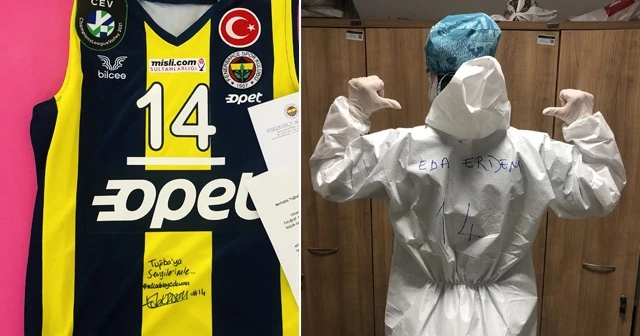 Eda Erdem'den anlamlı hediye