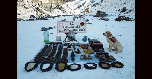 Hakkari'de silah ve mühimmat ele geçirildi