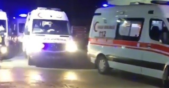 Hastane önünde korkutan ambulans kuyruğu