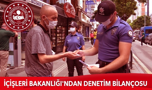 İçişleri Bakanlığı&#039;ndan denetim bilançosu