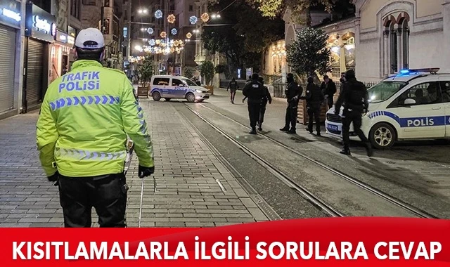 İçişleri Bakanlığından kısıtlama ve tedbirlerle ilgili en çok merak edilen sorulara cevap